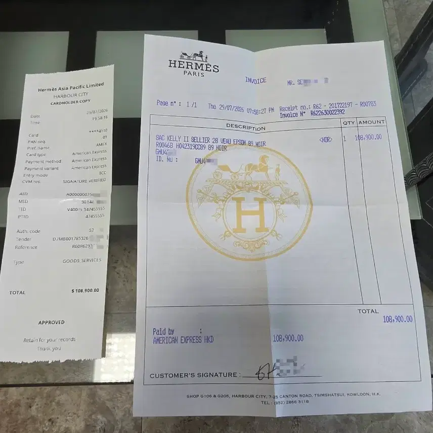 에르메스 켈리백 28 블랙금장 G각인 사진 3