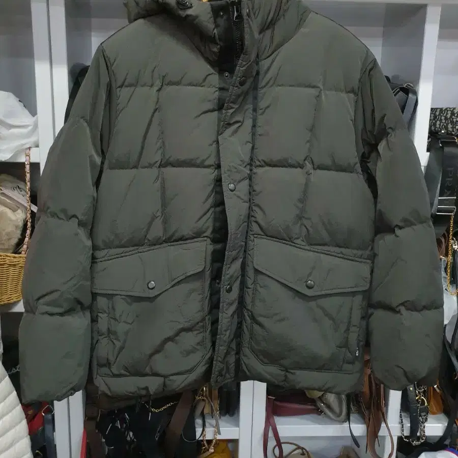올젠 패딩 100 카키