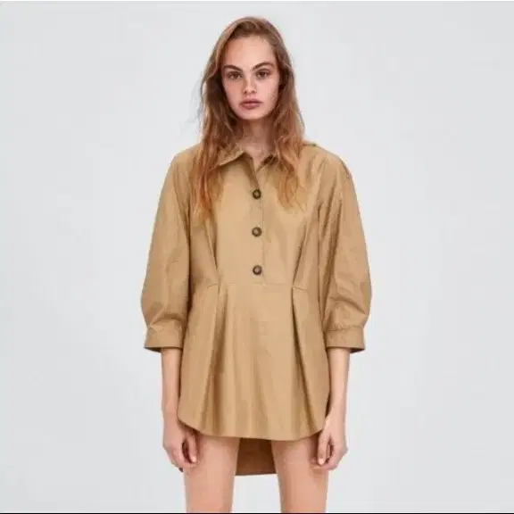 L) ZARA 자라 블라우스 원피스 셔츠