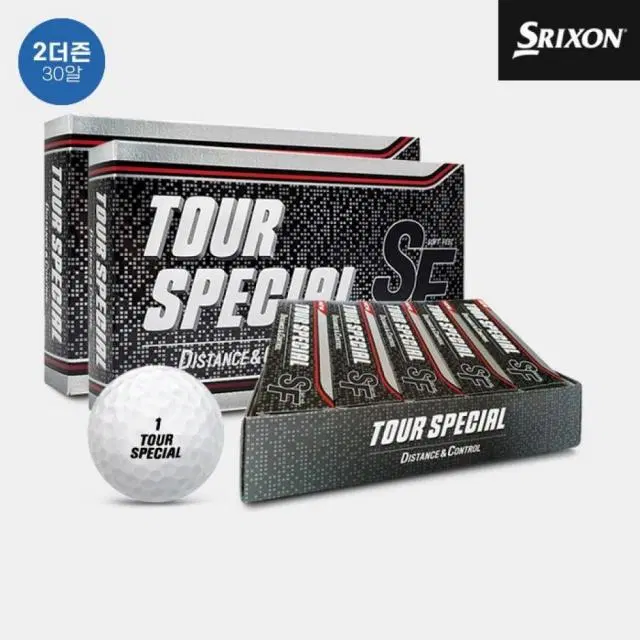스릭슨 유러피언 SF TOUR 스페셜 2피스 화이트 골프공