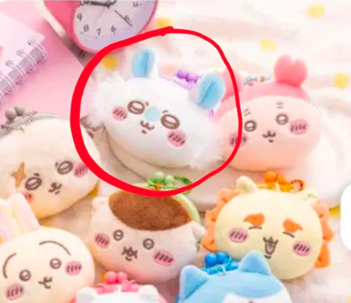 모몽가 ) 먼작귀 가마구치 동전 지갑 파우치 키링 치이카와