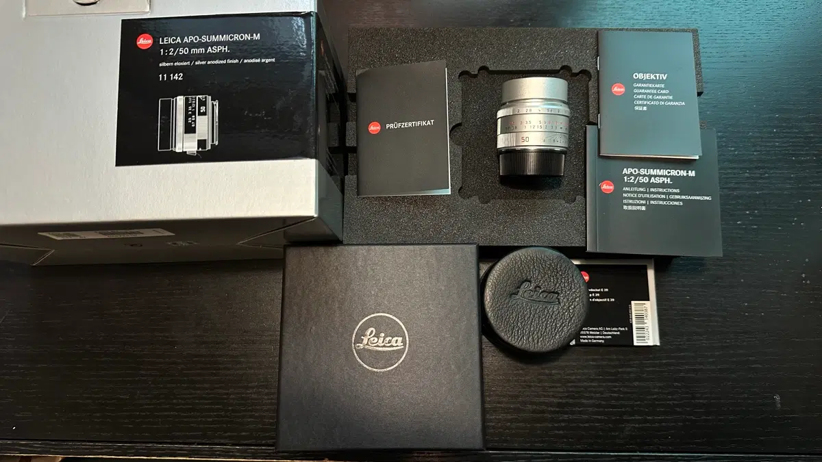 라이카 아포 주미크론 APO SummicronM 50mm 실버 풀세트