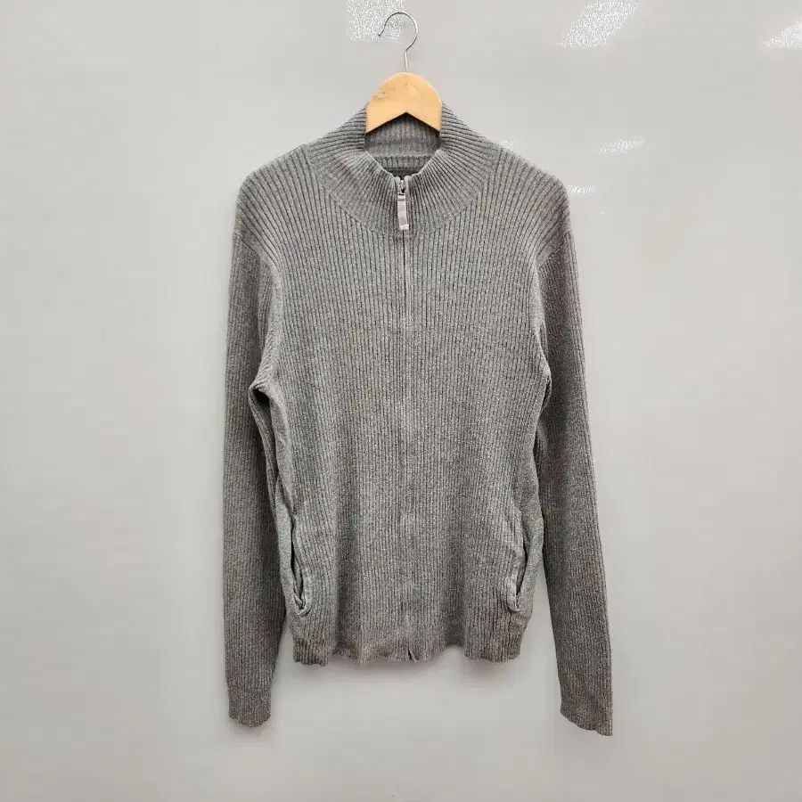 [M/95] 리바이스(Levi's) 골지 집업 니트 가디건 (그레이)