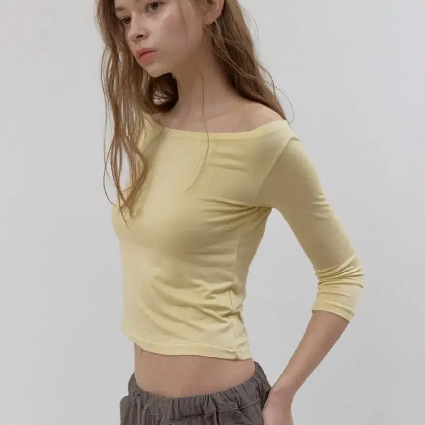 헤더먼트 bare tee 레몬