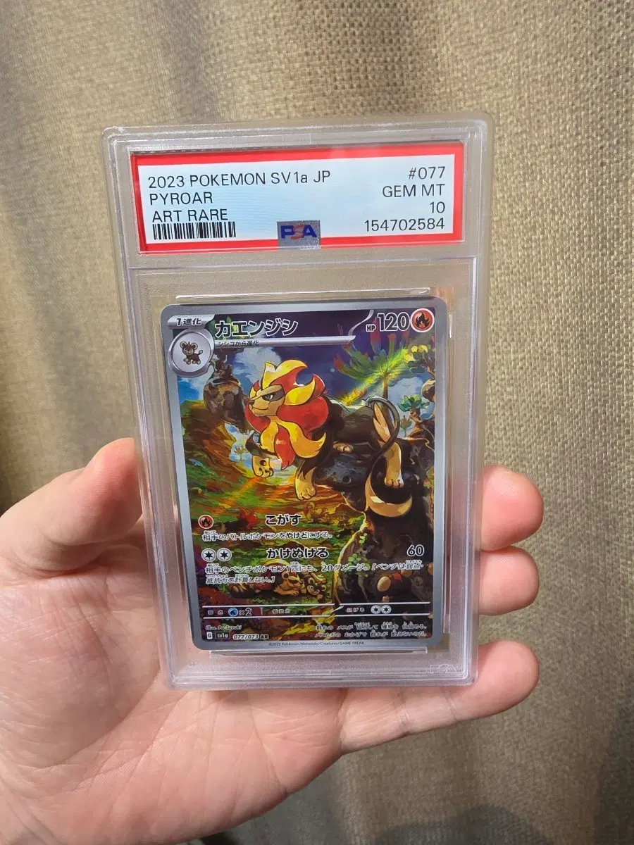 포켓몬카드 화염레오ar psa10