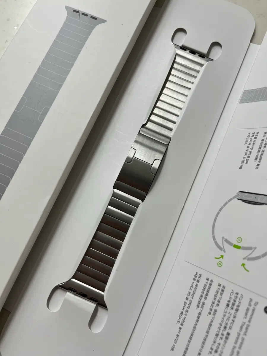 애플워치 링크브레이슬릿 실버 42mm SSS급 ( 49mm 사용)