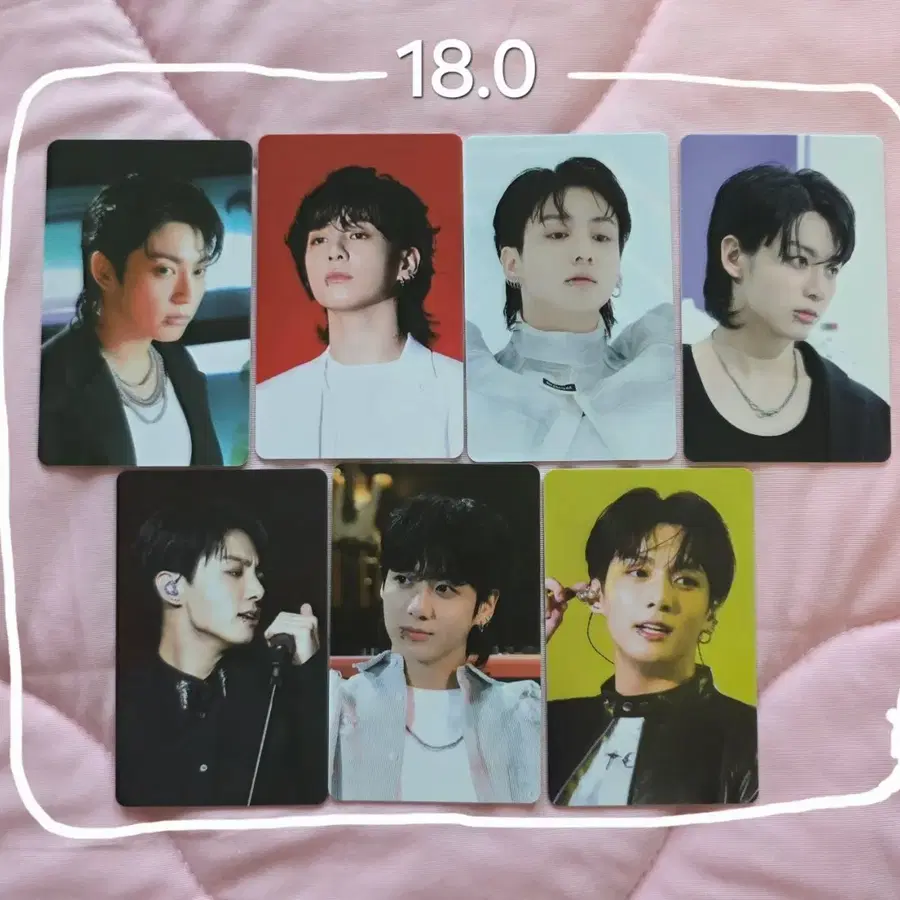 7개 풀셋) 방탄 정국 솔로 골든 전시회 입장 포토카드 포카 BTS Jungkook golden pc