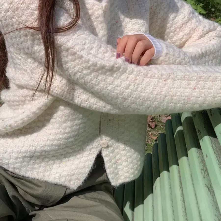 새상품 르보네 프리미엄 울 가디건