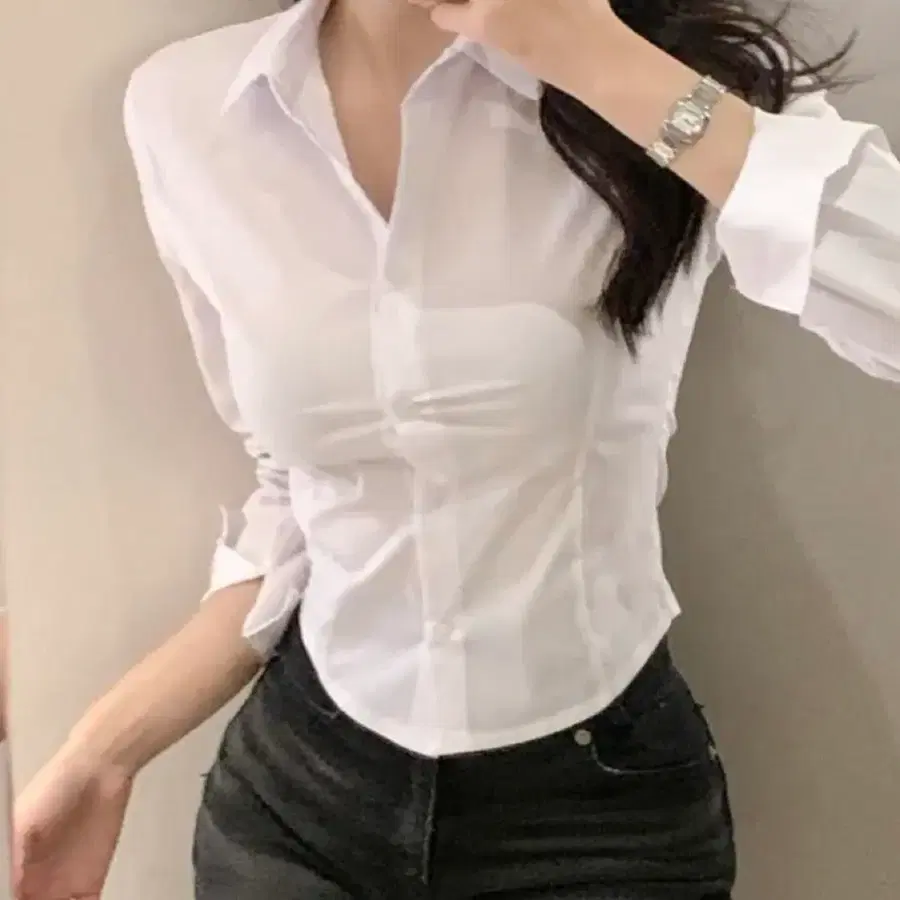 기본 셔츠 화이트