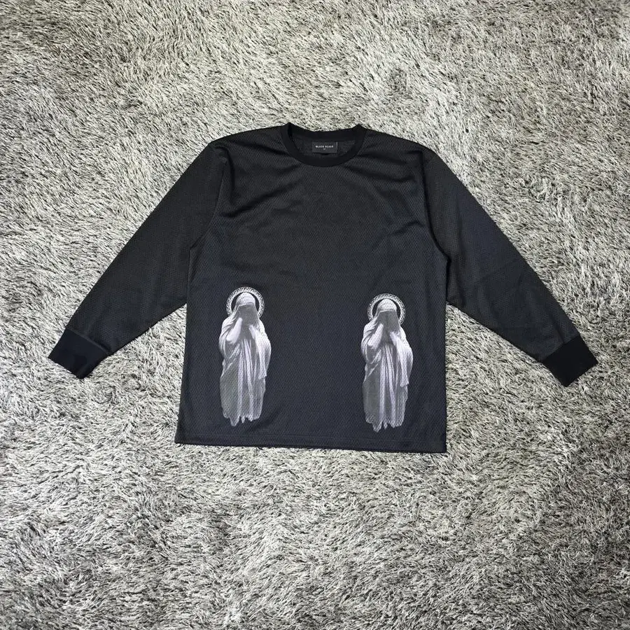블랙스케일 메시 롱슬리브 긴팔티셔츠/남성(XL)/ST4240/새상품수준