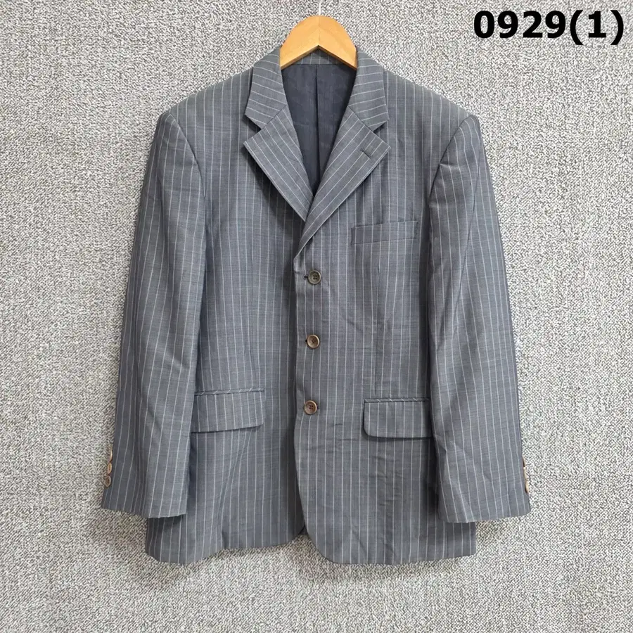 PARKLAND 정장 재킷 줄무늬 회색 m