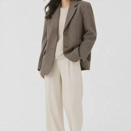 랩 브라운 여자 85-160 블레이저 자켓 O5254