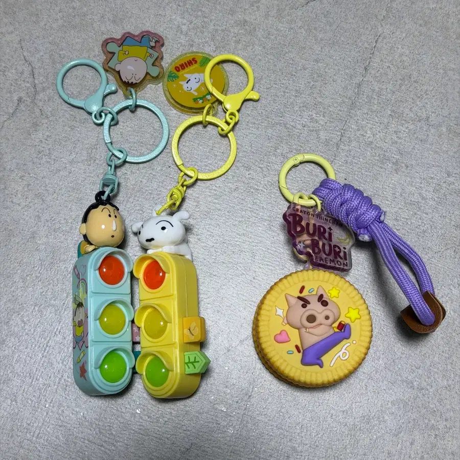 맹구와 흰둥이 신호등키링