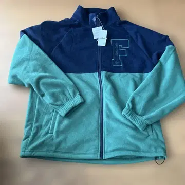FILA 플리스 자켓 XL 네이비/그린 미사용 새상품