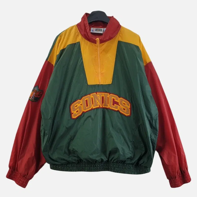 NBA 그린 남자 XL SONICS 아노락 자켓 O5166