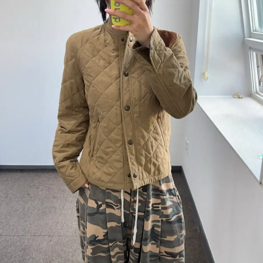 Polo 폴로 베이지 퀼팅 자켓