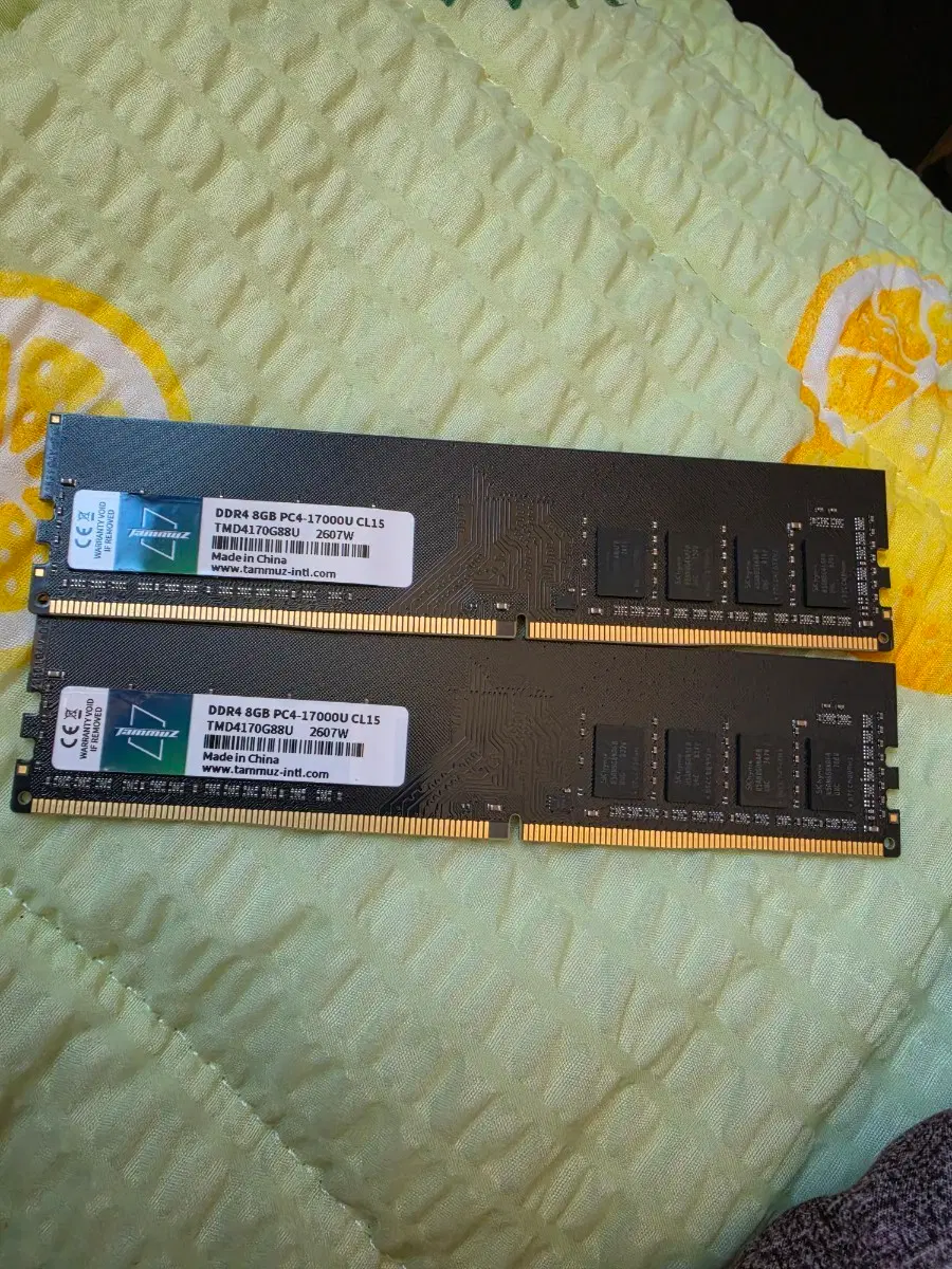 탐뮤즈 DDR4 8GB PC4-17000U CL15 2개