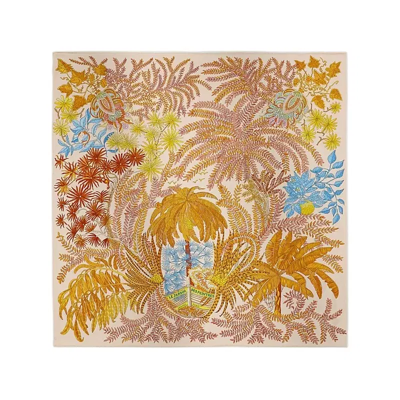 에르메스 르 쟈뎅 데 페인트레 Le Jardin des Peintres 실크 여성 스카프 70 까레 H983908S 10