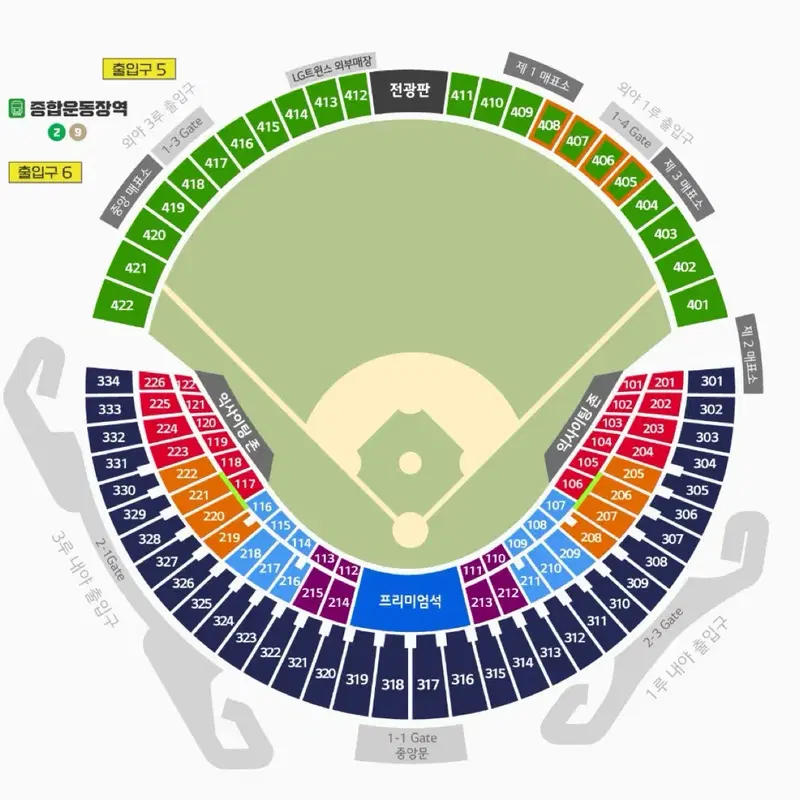 10/7(수) LG vs 두산 3루 외야 4연석