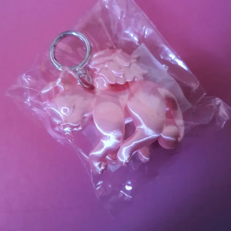 롬앤 엔젤냥이 키링 핑크 미개봉 새상품