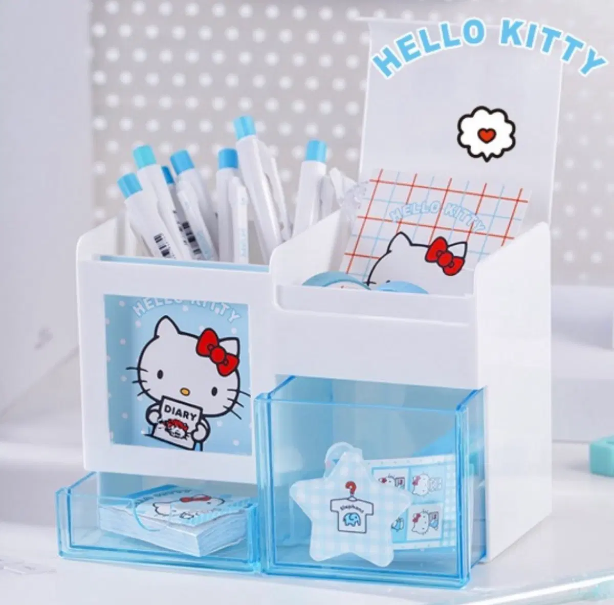 산리오 어도러블 시리즈 다층 펜꽂이 헬로키티