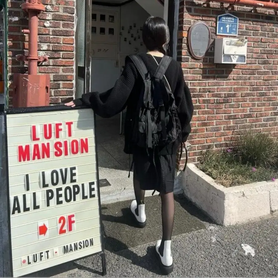 헤더먼트 ladybird backpack (black) 레이디버드 백팩 새상품