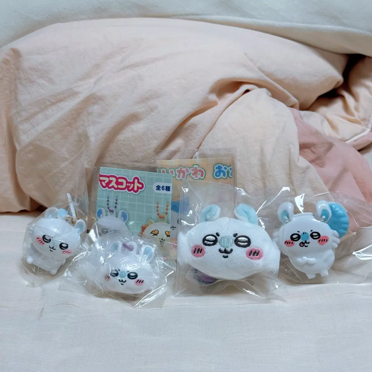 먼작귀 치이카와 모몽가 가챠 피규어키링 오카오링 립밤캡 클립 일괄