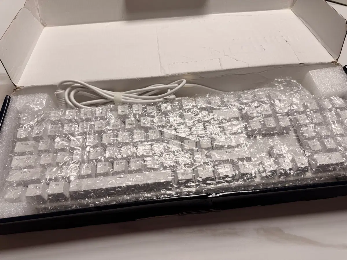 당일택배) COX CK450 기계식 LED 키보드 화이트 적축