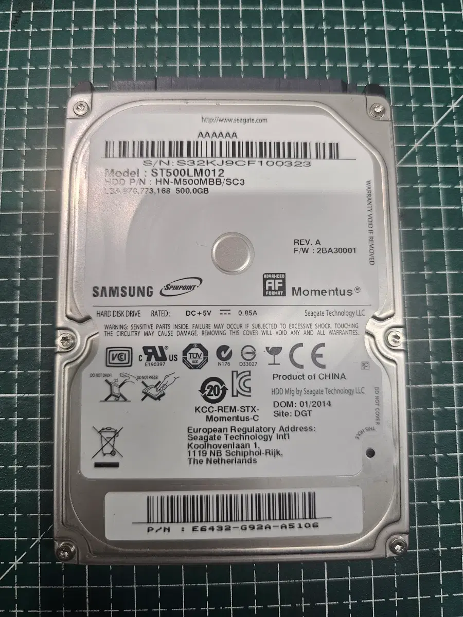 Samsung 노트북 2.5 500GB HDD
