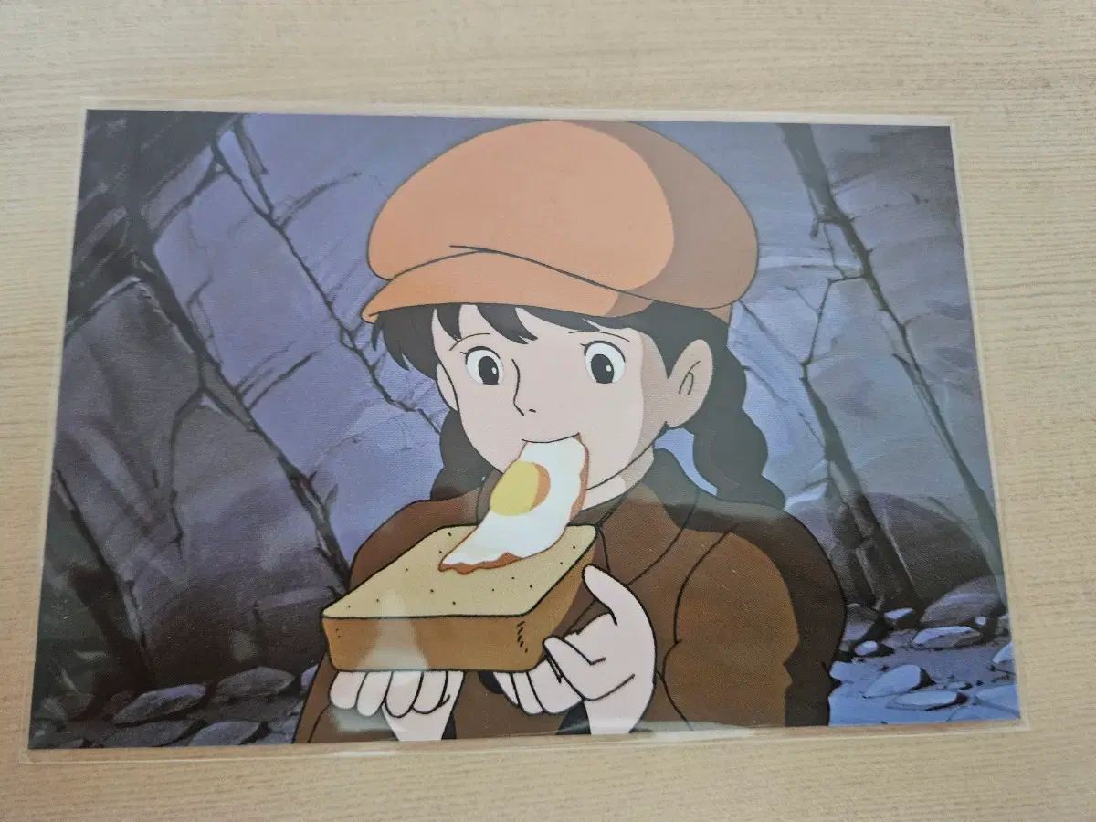 천공의 성 라퓨타 시타와 계란빵 엽서