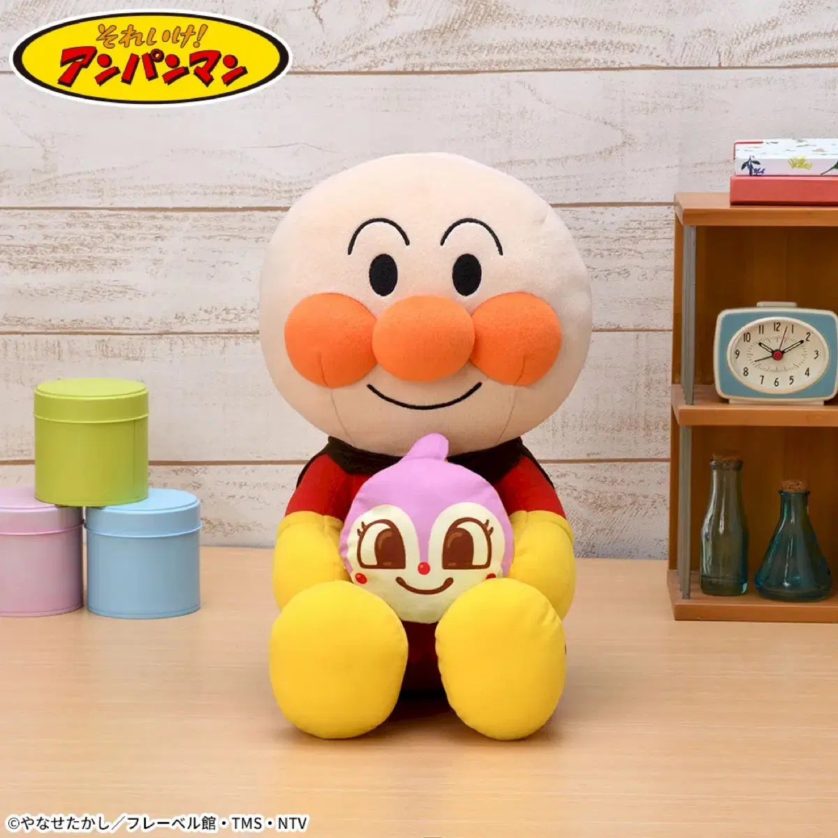 날아라! 호빵맨 빵 소품 봉제 인형 LL 34cm