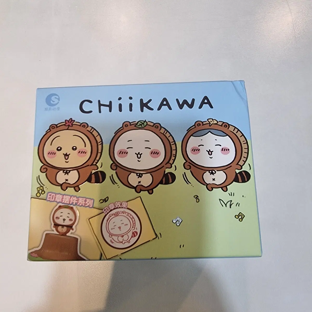 미개봉 새상품 치이카와 숲속 너구리 스탬프