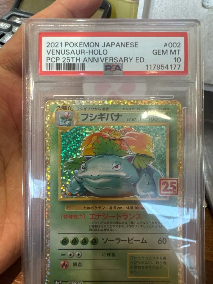 2021 포켓몬 이상해꽃 25주년 psa10