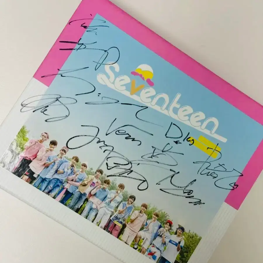 세븐틴 Seventeen 앨범 사인 CD 전체 친필 싸인 씨디 아주나이스 아주 nice