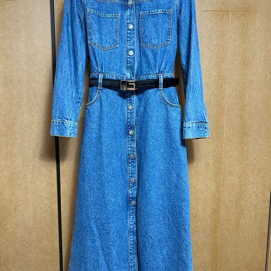 ZARA 새상품 데님 롱 원피스 S