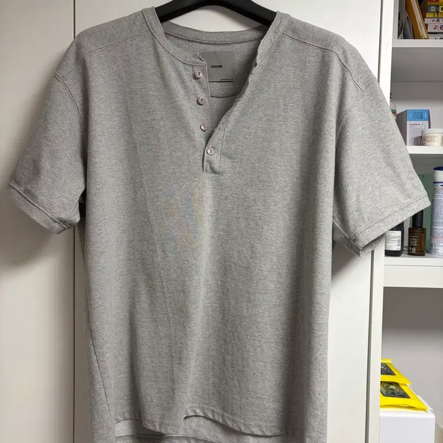 시도ARMOR GOAT HENRYNECK HALF SLEEVE(Melange grey)