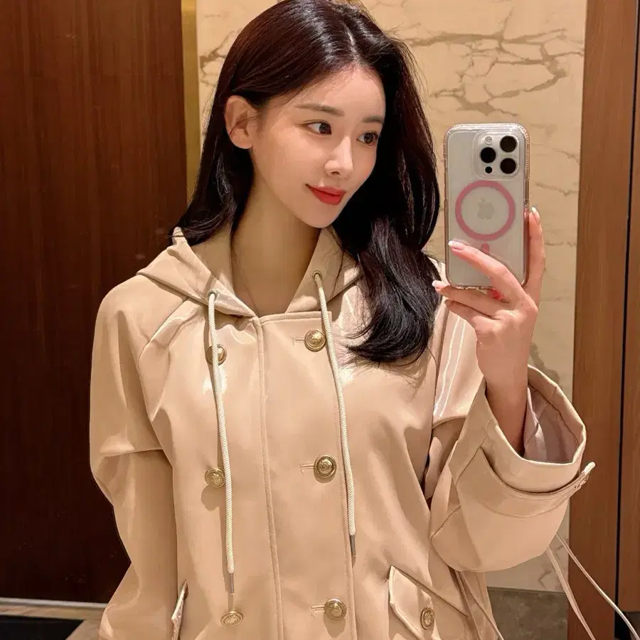 온업 베이지 자켓
