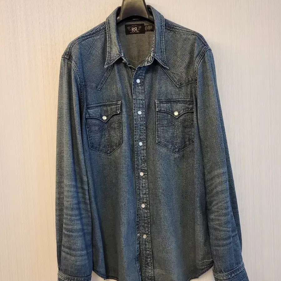 RRL 웨스턴 데님 셔츠 XL