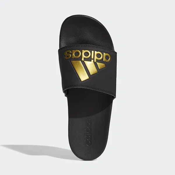 아디다스 아딜렛 컴포트 슬리퍼 블랙/골드 EG1850