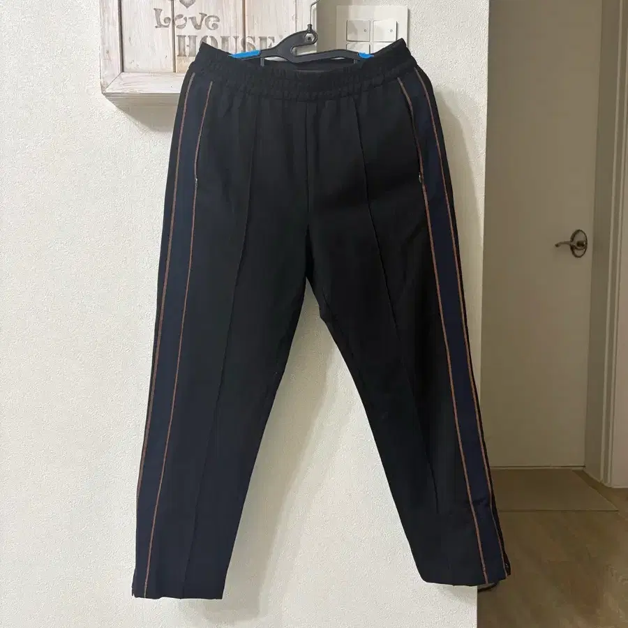 타임 블랙 사이드라인 팬츠