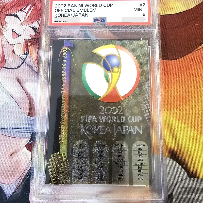 파니니 2002 한일 월드컵 PANINI 파니니 공식 엠블럼 카드 #2 PSA 9 MINT 축구 카드 PSA 9등급