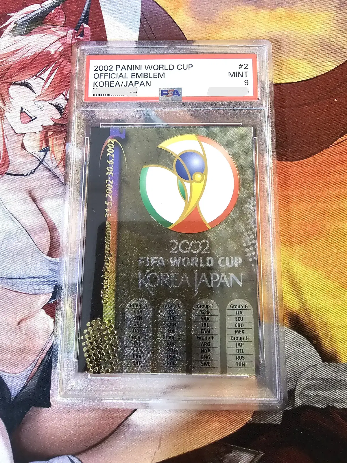 파니니 2002 한일 월드컵 PANINI 파니니 공식 엠블럼 카드 #2 PSA 9 MINT 축구 카드 PSA 9등급