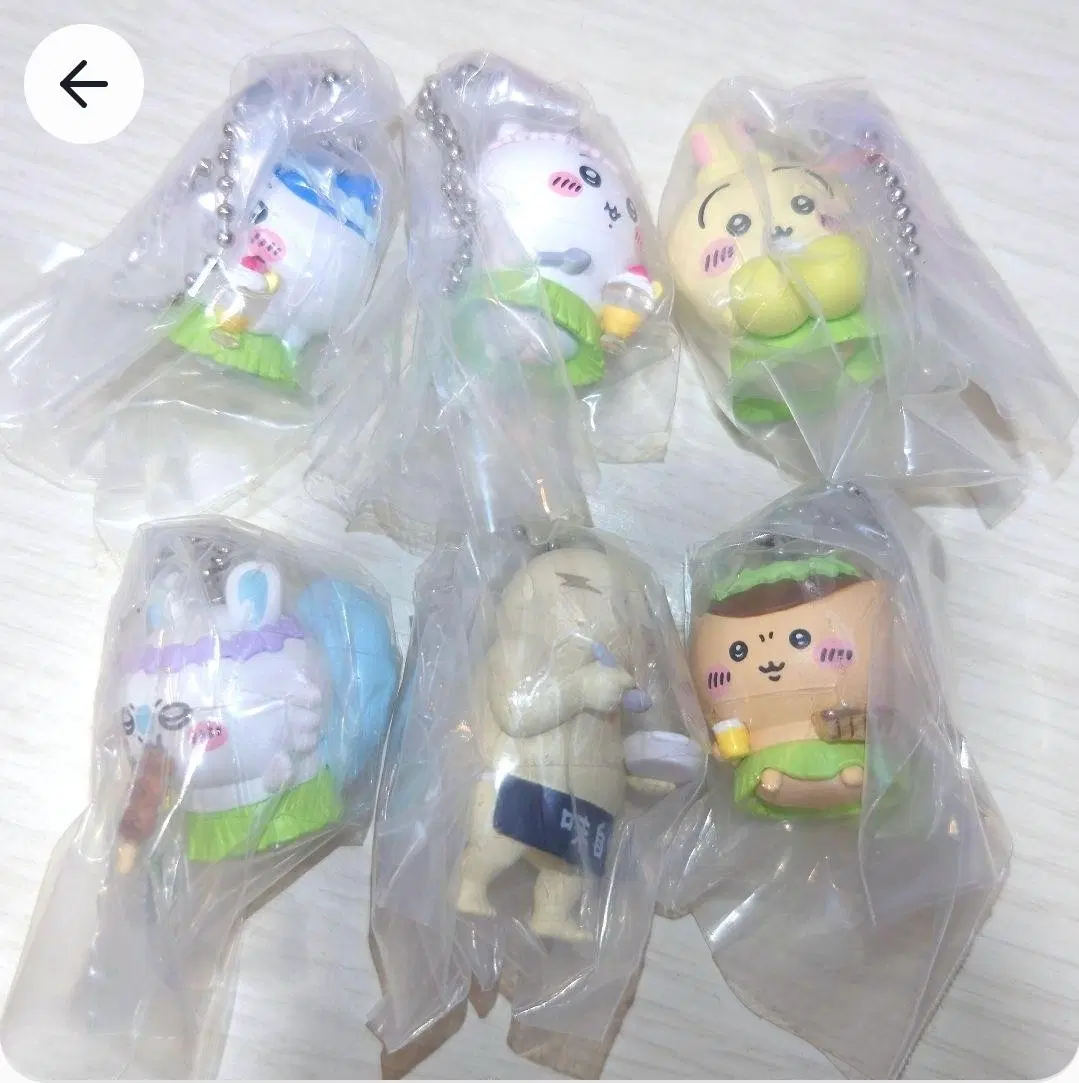치이카와 인어섬의 비밀 피규어 일괄 우사기 하치와레 모몽가 쿠리만쥬 먼작귀