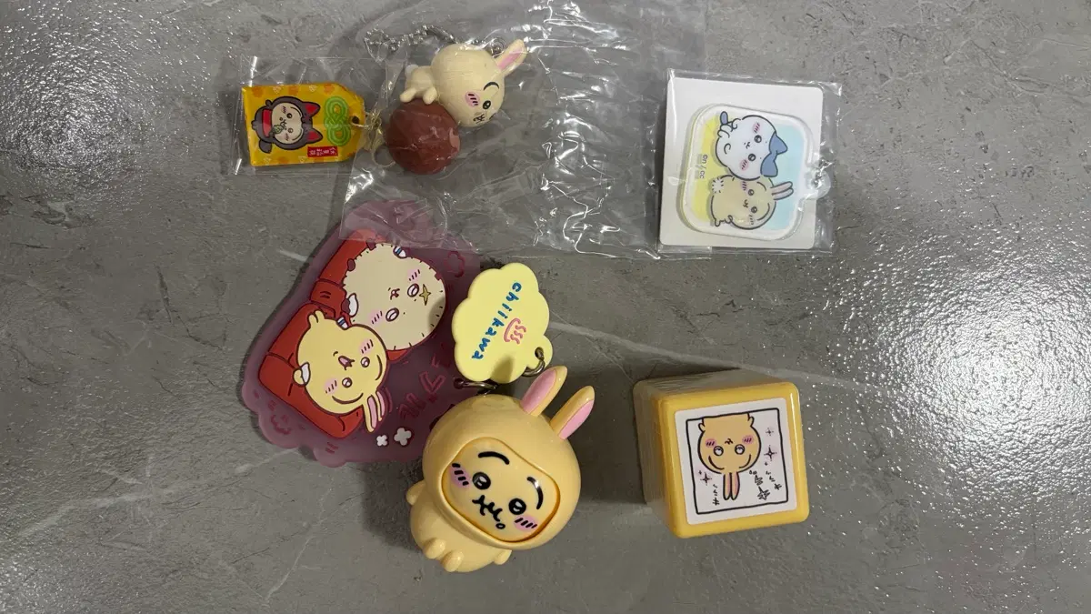 우사기 간식 키링 피규어 도장