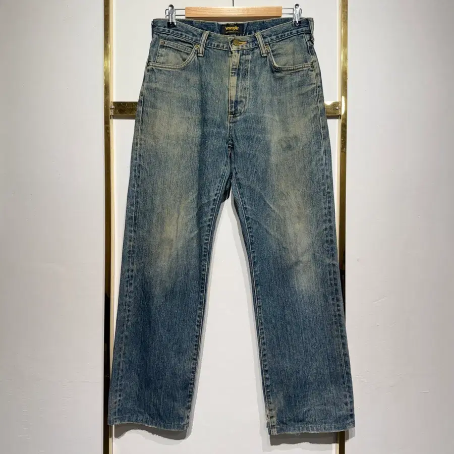 Wrangler 랭글러 에드윈 라이센스 빈티지 워싱 스트레이트 데님 팬츠 30