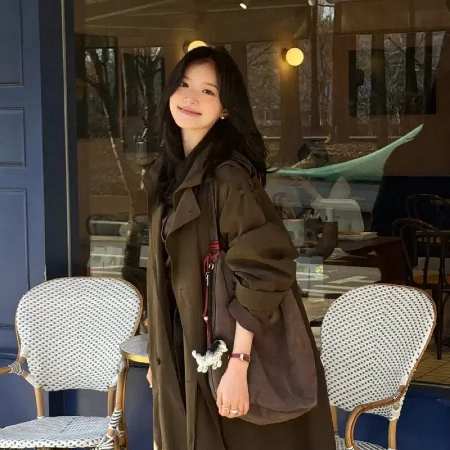 르하스  DOUBLE FLAP TRENCH COAT