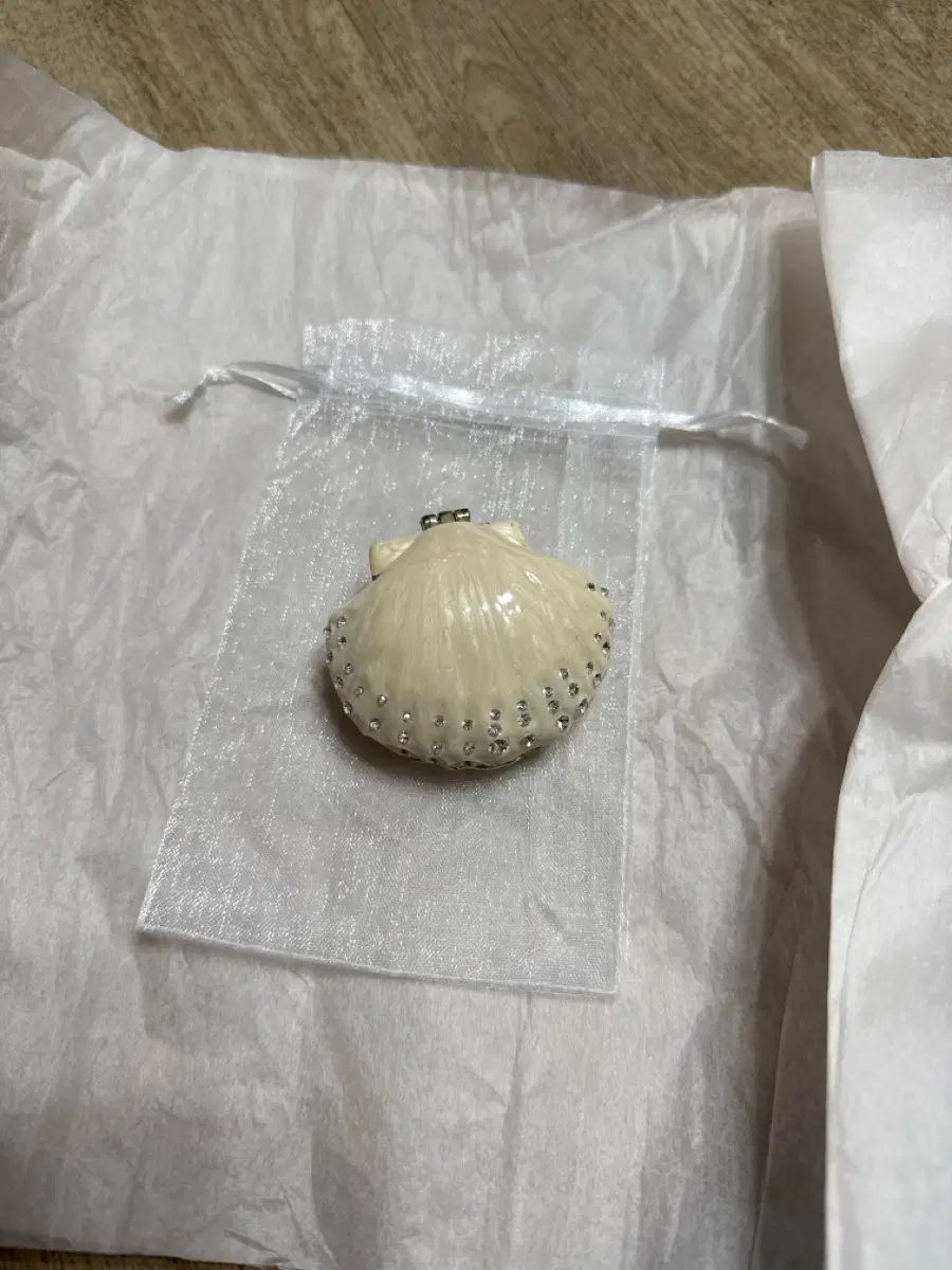 조개 도자기 알약통