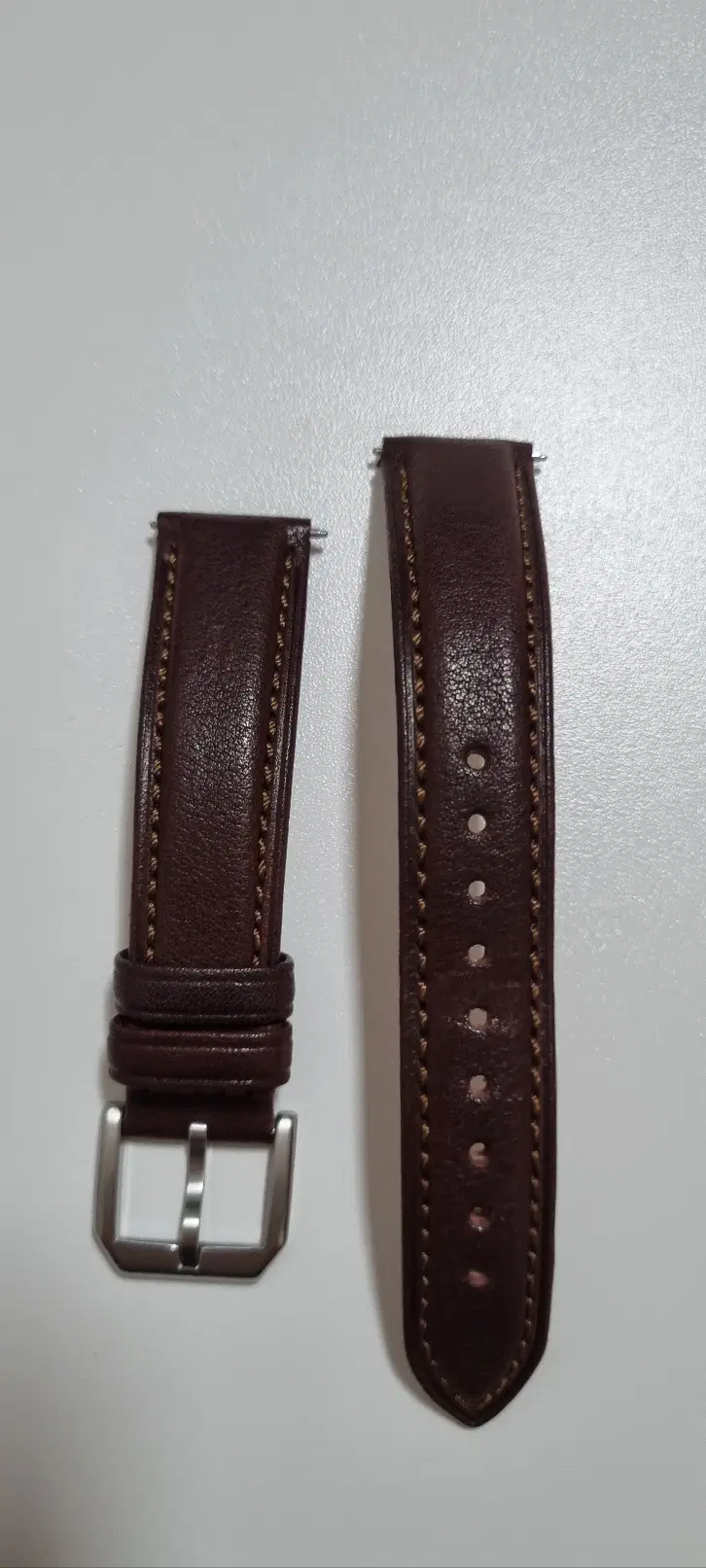 어반타임핏 시네무드 가죽 시계줄 브라운 18mm