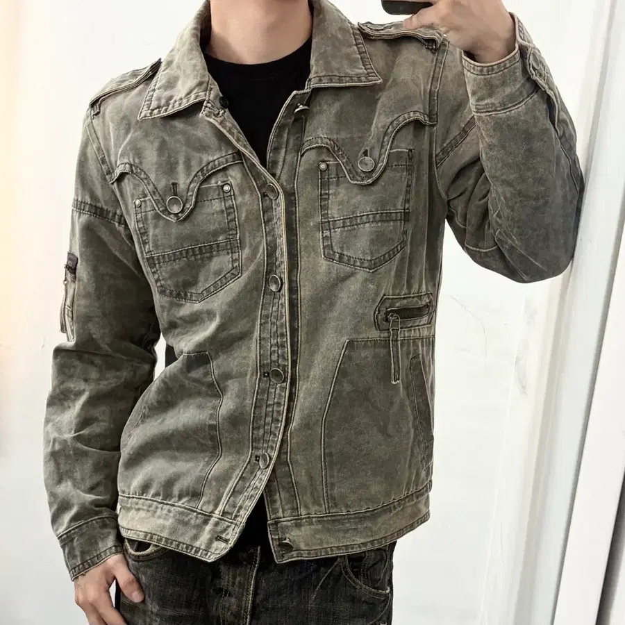 Khoon 에너지 웨스턴 트러커 자켓