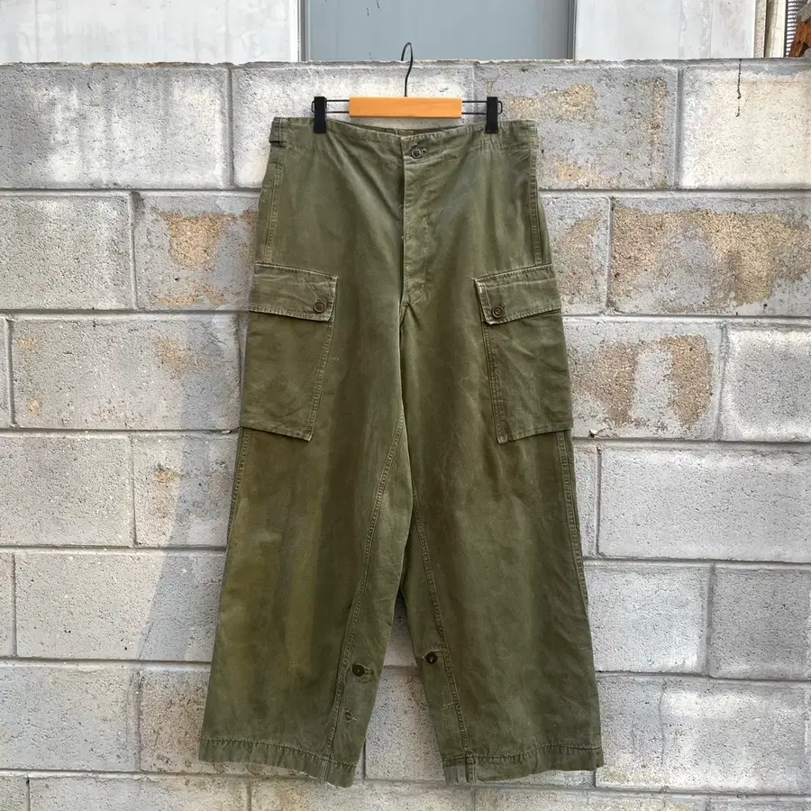 50s 네덜란드군 더블 페이스 필드 팬츠 (34)
